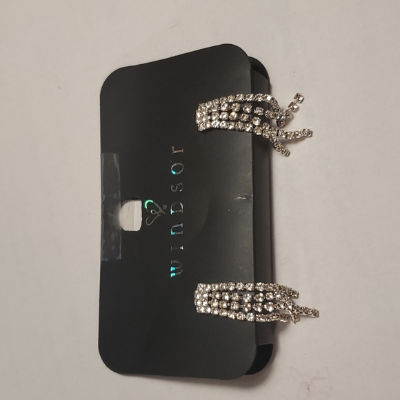 Rhinestone Earrings Dangle - Picture 3 of 8